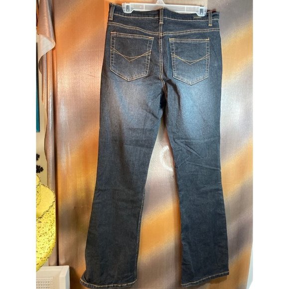 GLORIA Vanderbilt Stretch Straight Leg Jeans Mid Rise Copper Black Size 10. B5 - Picture 2 of 4